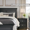 image:imageSignature Design by Ashley King Wood Panel Bed Hardwood Solids and MDFBlack