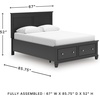 image:imageSignature Design by Ashley King Wood Panel Bed Hardwood Solids and MDFBlack