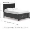 image:imageSignature Design by Ashley King Wood Panel Bed Hardwood Solids and MDFBlack
