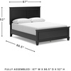 image:imageSignature Design by Ashley King Wood Panel Bed Hardwood Solids and MDFBlack