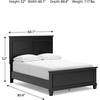 image:imageSignature Design by Ashley King Wood Panel Bed Hardwood Solids and MDFBlack