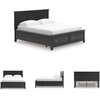 image:imageSignature Design by Ashley King Wood Panel Bed Hardwood Solids and MDFBlack