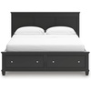 image:imageSignature Design by Ashley King Wood Panel Bed Hardwood Solids and MDFBlack