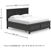 image:imageSignature Design by Ashley King Wood Panel Bed Hardwood Solids and MDFBlack