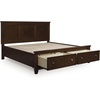 image:imageSignature Design by Ashley King Wood Panel Bed Hardwood Solids and MDFBrown