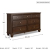image:imageSignature Design by Ashley King Wood Panel Bed Hardwood Solids and MDFBrown