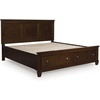 image:imageSignature Design by Ashley King Wood Panel Bed Hardwood Solids and MDFBrown