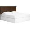 image:imageSignature Design by Ashley King Wood Panel Bed Hardwood Solids and MDFDark Brown