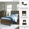 image:imageSignature Design by Ashley King Wood Panel Bed Hardwood Solids and MDFDark Brown
