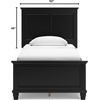 image:imageSignature Design by Ashley King Wood Panel Bed Hardwood Solids and MDFJet Black