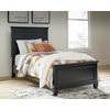 image:imageSignature Design by Ashley King Wood Panel Bed Hardwood Solids and MDFJet Black