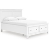 image:imageSignature Design by Ashley King Wood Panel Bed Hardwood Solids and MDFWhite