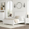 image:imageSignature Design by Ashley King Wood Panel Bed Hardwood Solids and MDFWhite