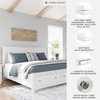 image:imageSignature Design by Ashley King Wood Panel Bed Hardwood Solids and MDFWhite