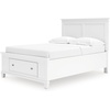image:imageSignature Design by Ashley King Wood Panel Bed Hardwood Solids and MDFWhite