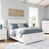 image:imageSignature Design by Ashley King Wood Panel Bed Hardwood Solids and MDFWhite
