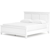 image:imageSignature Design by Ashley King Wood Panel Bed Hardwood Solids and MDFWhite