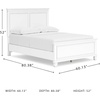 image:imageSignature Design by Ashley King Wood Panel Bed Hardwood Solids and MDFWhite