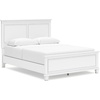 image:imageSignature Design by Ashley King Wood Panel Bed Hardwood Solids and MDFWhite