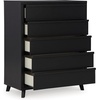 image:imageSignature Design by Ashley Large 6 Drawer Dresser for Bedroom Matte Black5 Drawer Chest