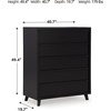 image:imageSignature Design by Ashley Large 6 Drawer Dresser for Bedroom Matte Black5 Drawer Chest