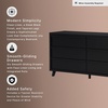 image:imageSignature Design by Ashley Large 6 Drawer Dresser for Bedroom Matte Black6 Drawer Dresser