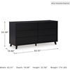 image:imageSignature Design by Ashley Large 6 Drawer Dresser for Bedroom Matte Black6 Drawer Dresser