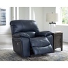 image:imageSignature Design by Ashley Leather Power Rocker Recliner Chair Ocean BlueBlue