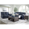 image:imageSignature Design by Ashley Leather Power Rocker Recliner Chair Ocean BlueBlue