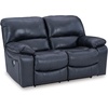 image:imageSignature Design by Ashley Leather Power Rocker Recliner Chair Ocean BlueBlue