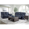 image:imageSignature Design by Ashley Leather Power Rocker Recliner Chair Ocean BlueBlue