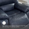 image:imageSignature Design by Ashley Leather Power Rocker Recliner Chair Ocean BlueBlue