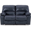 image:imageSignature Design by Ashley Leather Power Rocker Recliner Chair Ocean BlueBlue