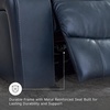image:imageSignature Design by Ashley Leather Power Rocker Recliner Chair Ocean BlueBlue