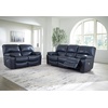 image:imageSignature Design by Ashley Leather Power Rocker Recliner Chair Ocean BlueBlue