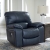 image:imageSignature Design by Ashley Leather Power Rocker Recliner Chair Ocean BlueBlue