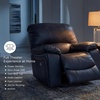 image:imageSignature Design by Ashley Leather Power Rocker Recliner Chair Ocean BlueBlue