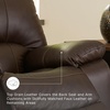 image:imageSignature Design by Ashley Leather Power Rocker Recliner Chair Ocean BlueBrown
