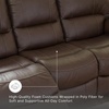 image:imageSignature Design by Ashley Leather Power Rocker Recliner Chair Ocean BlueBrown