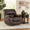 image:imageSignature Design by Ashley Leather Power Rocker Recliner Chair Ocean BlueBrown