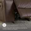 image:imageSignature Design by Ashley Leather Power Rocker Recliner Chair Ocean BlueBrown