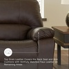 image:imageSignature Design by Ashley Leather Power Rocker Recliner Chair Ocean BlueBrown