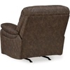 image:imageSignature Design by Ashley Leather Power Rocker Recliner Chair Ocean BlueDark Brown