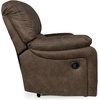image:imageSignature Design by Ashley Leather Power Rocker Recliner Chair Ocean BlueDark Brown
