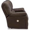 image:imageSignature Design by Ashley Leather Power Rocker Recliner Chair Ocean BlueDark Brown