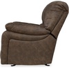image:imageSignature Design by Ashley Leather Power Rocker Recliner Chair Ocean BlueDark Brown