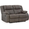 image:imageSignature Design by Ashley Leather Power Rocker Recliner Chair Ocean BlueGrey
