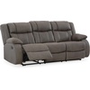 image:imageSignature Design by Ashley Leather Power Rocker Recliner Chair Ocean BlueGrey