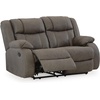 image:imageSignature Design by Ashley Leather Power Rocker Recliner Chair Ocean BlueGrey