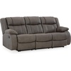 image:imageSignature Design by Ashley Leather Power Rocker Recliner Chair Ocean BlueGrey
